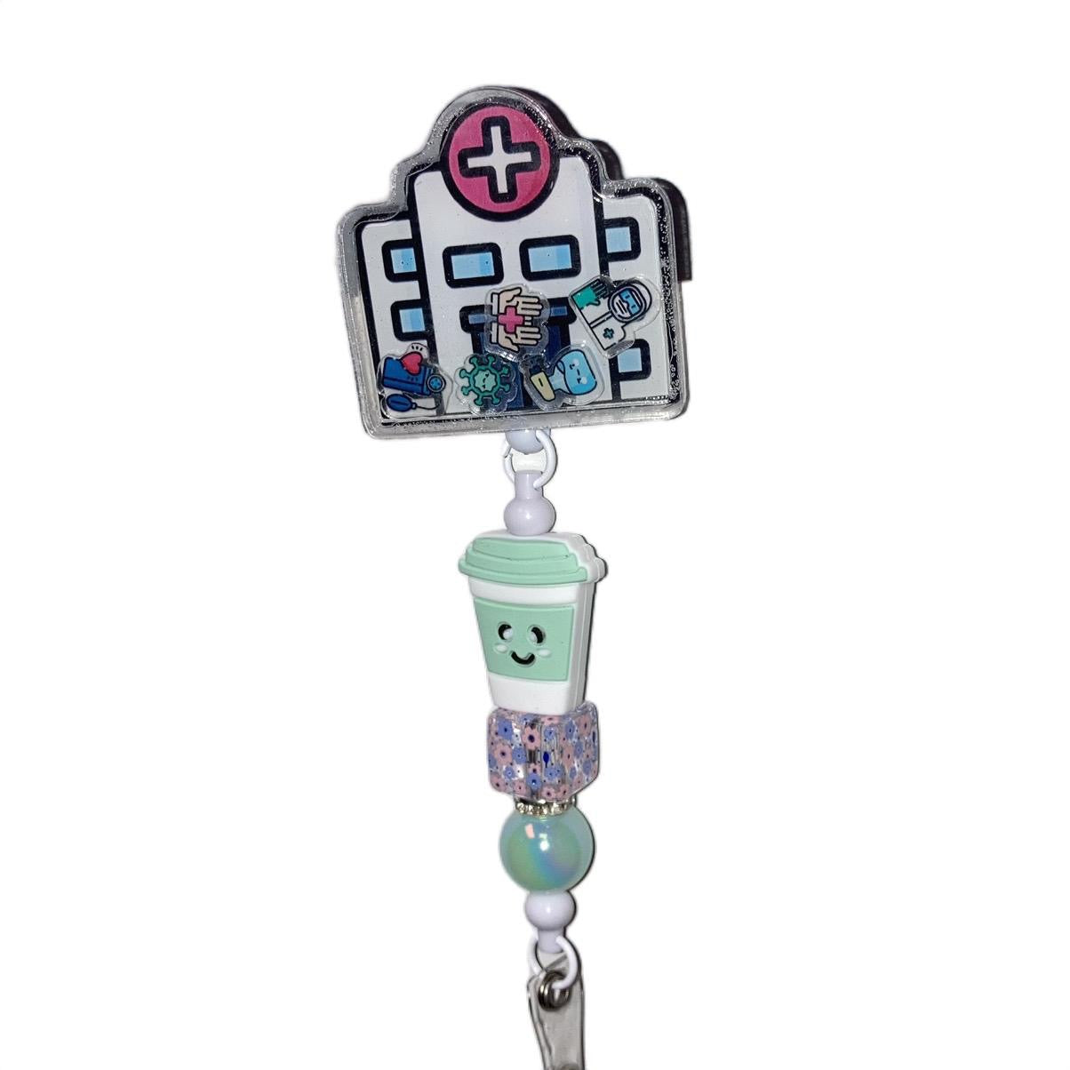 Hospital Shaker Beadable Badge Reel