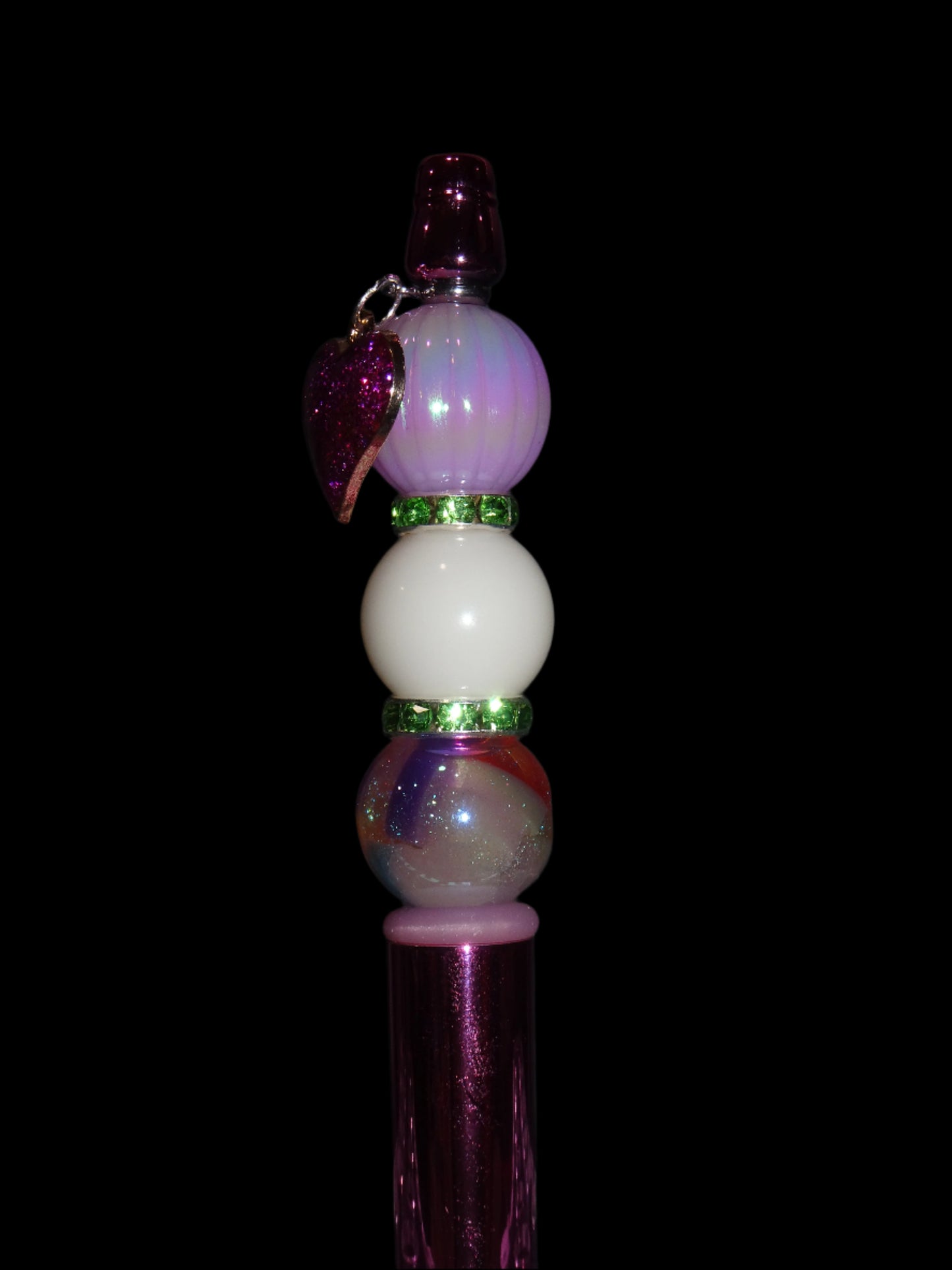 Purple Heart Charm Pen