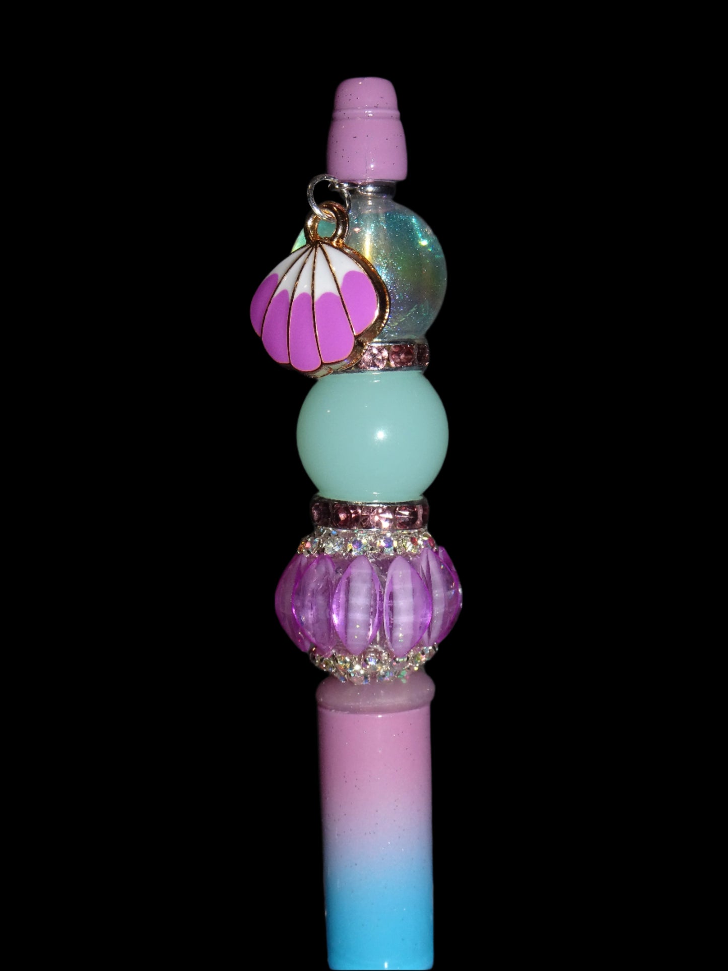 Purple Shell Charm Pen