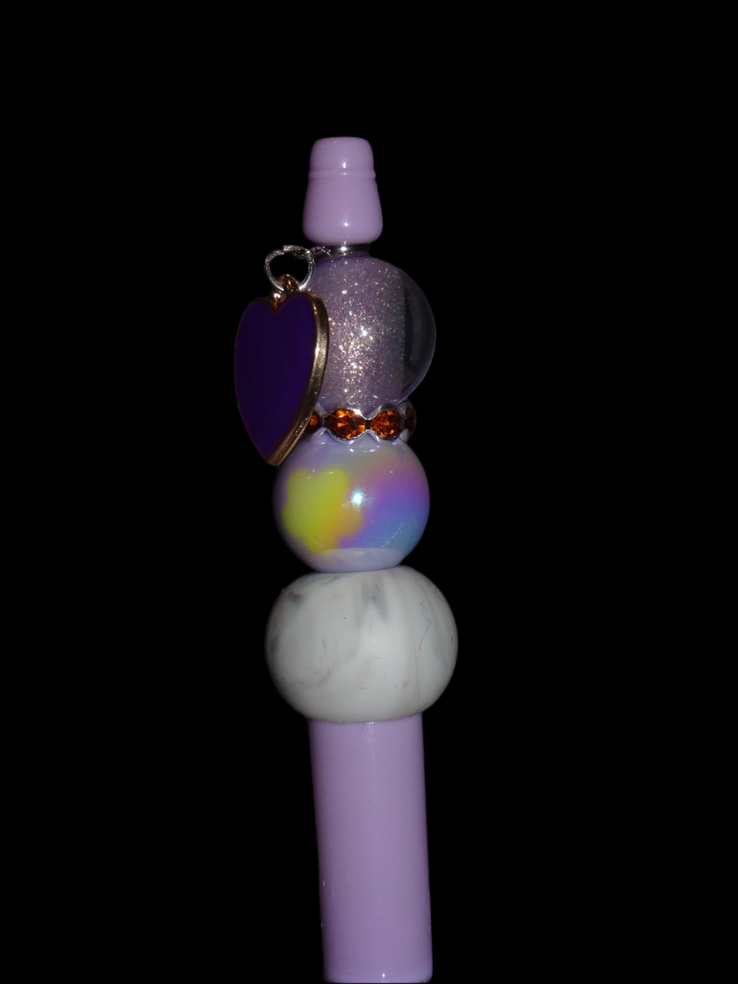 Purple Heart Charm Pen