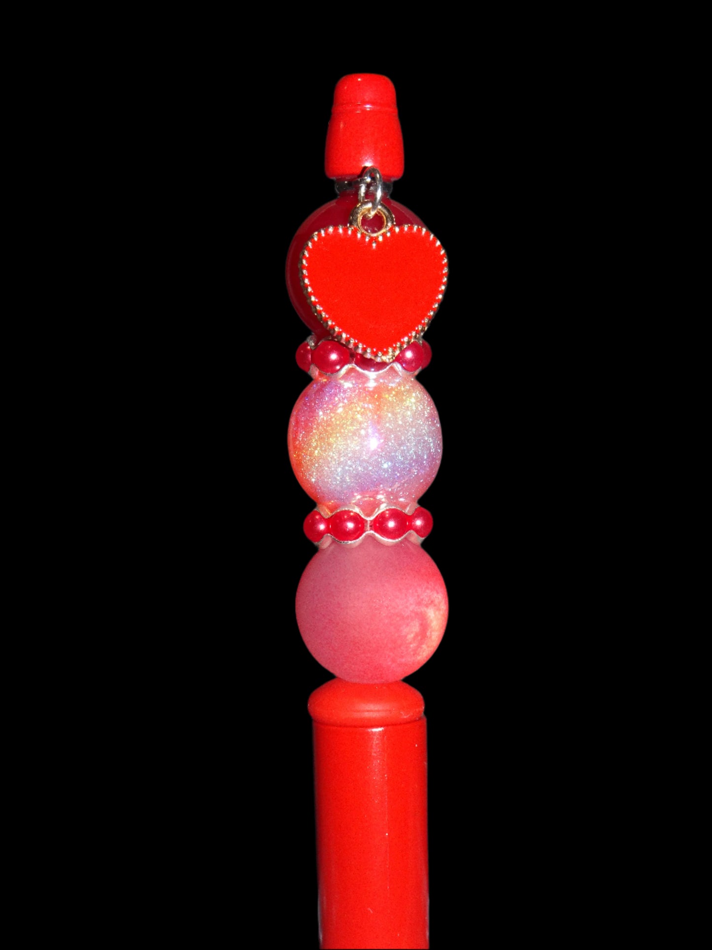 Red Heart Charm Pen