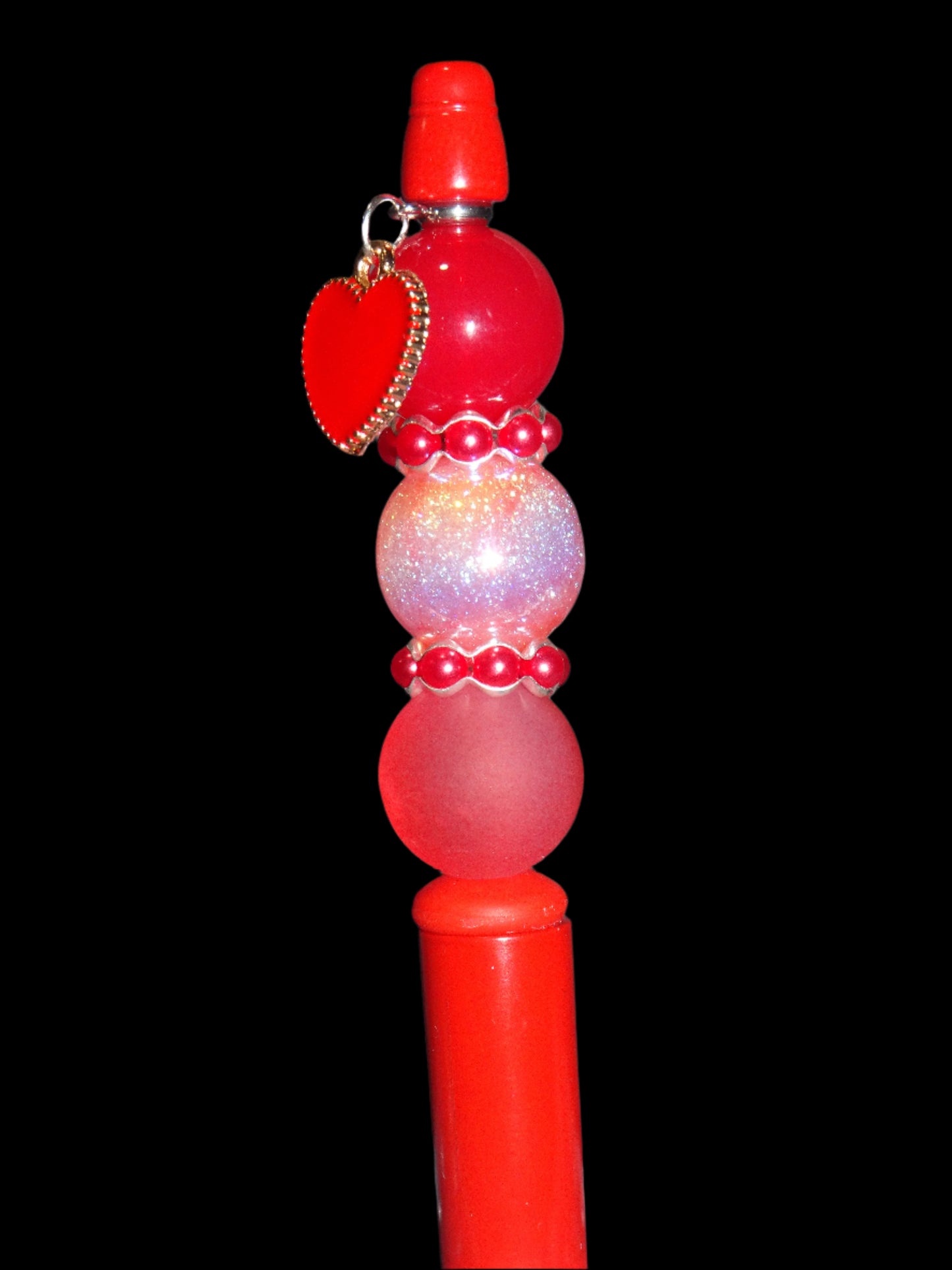 Red Heart Charm Pen