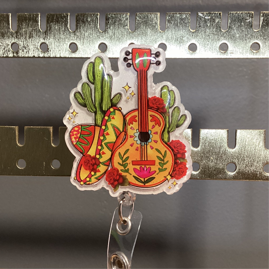 Mexican Hat Guitar Badge Reel