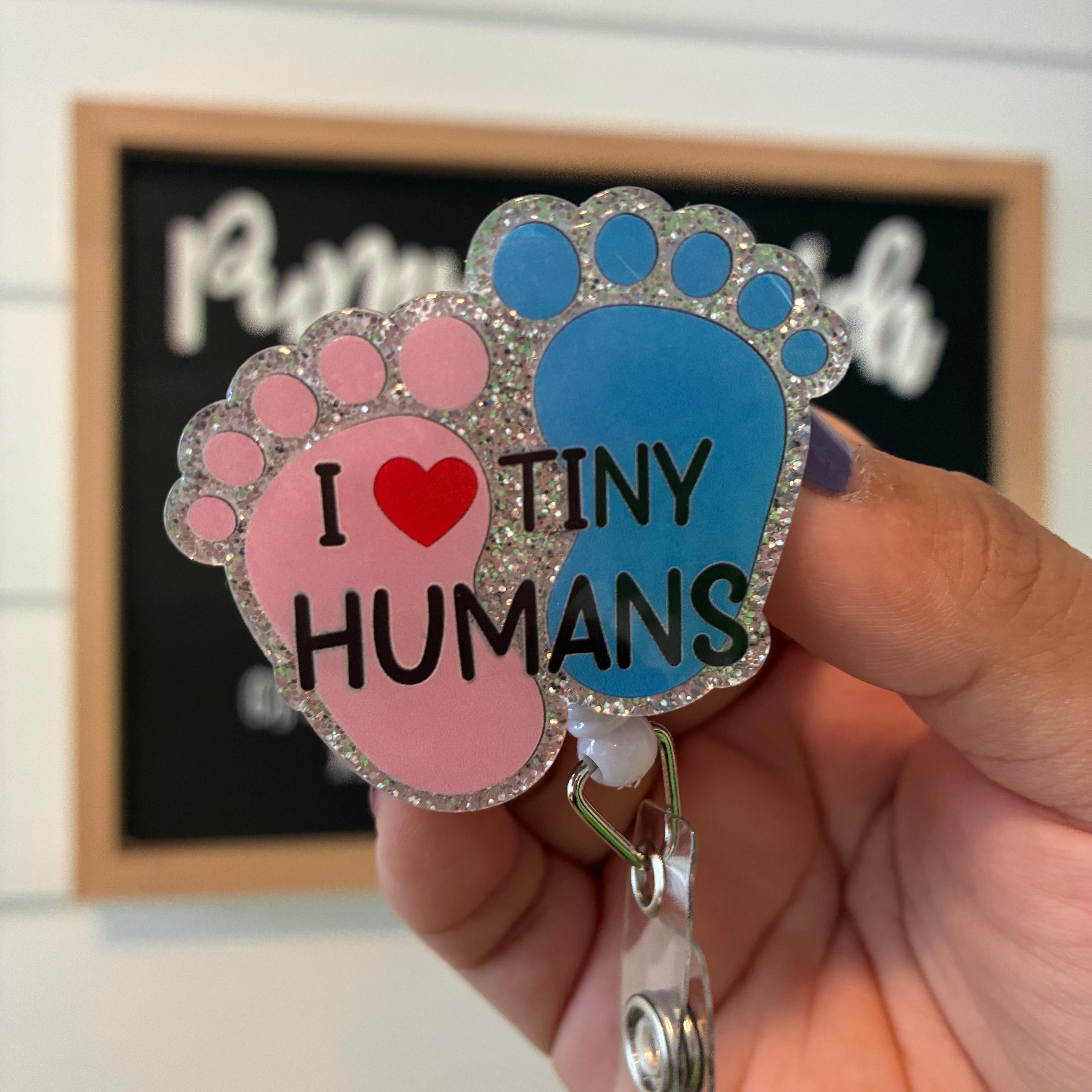 I Love Babies Badge Reel