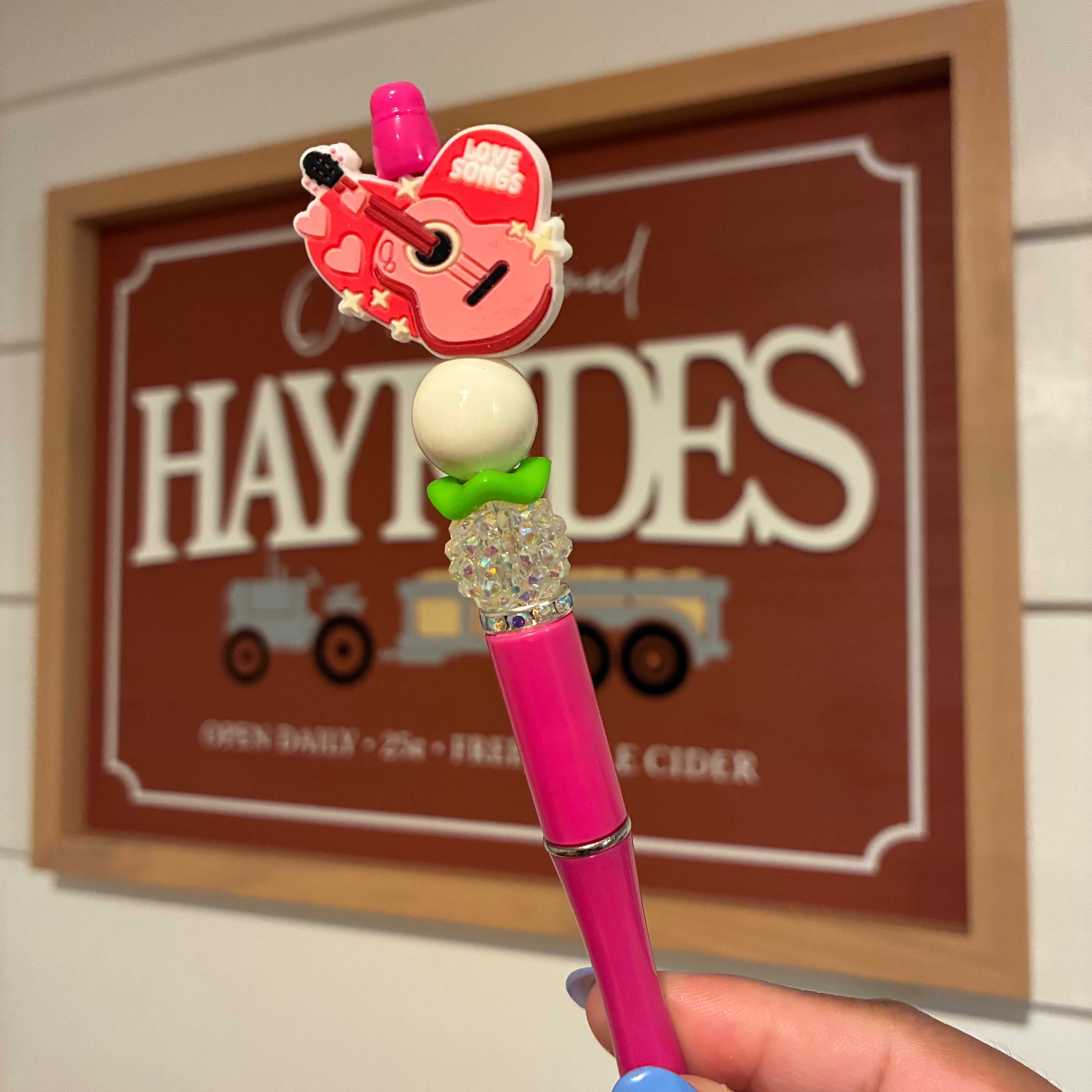 Pink Guitar Pen