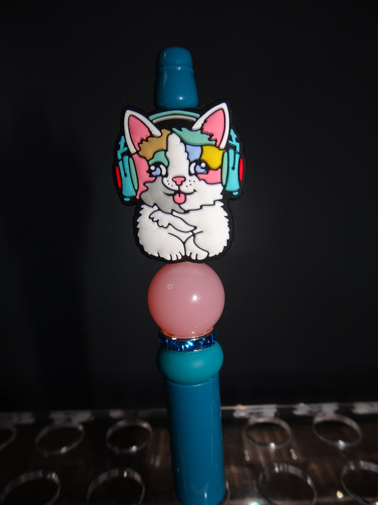 Cat on Headphones