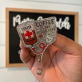 Coffee Badge Reel