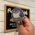 Social Battery Badge Reel
