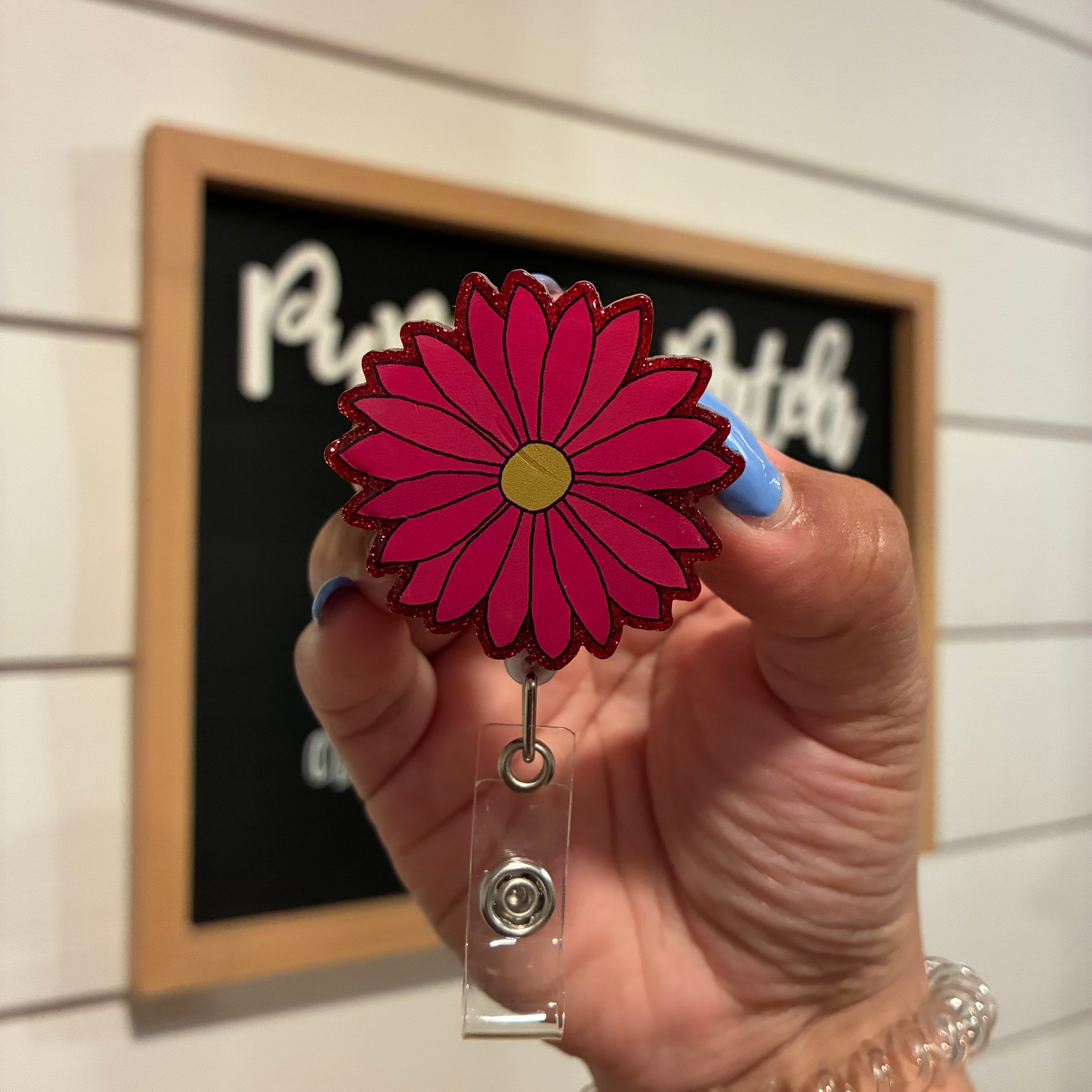 Flower Badge Reel