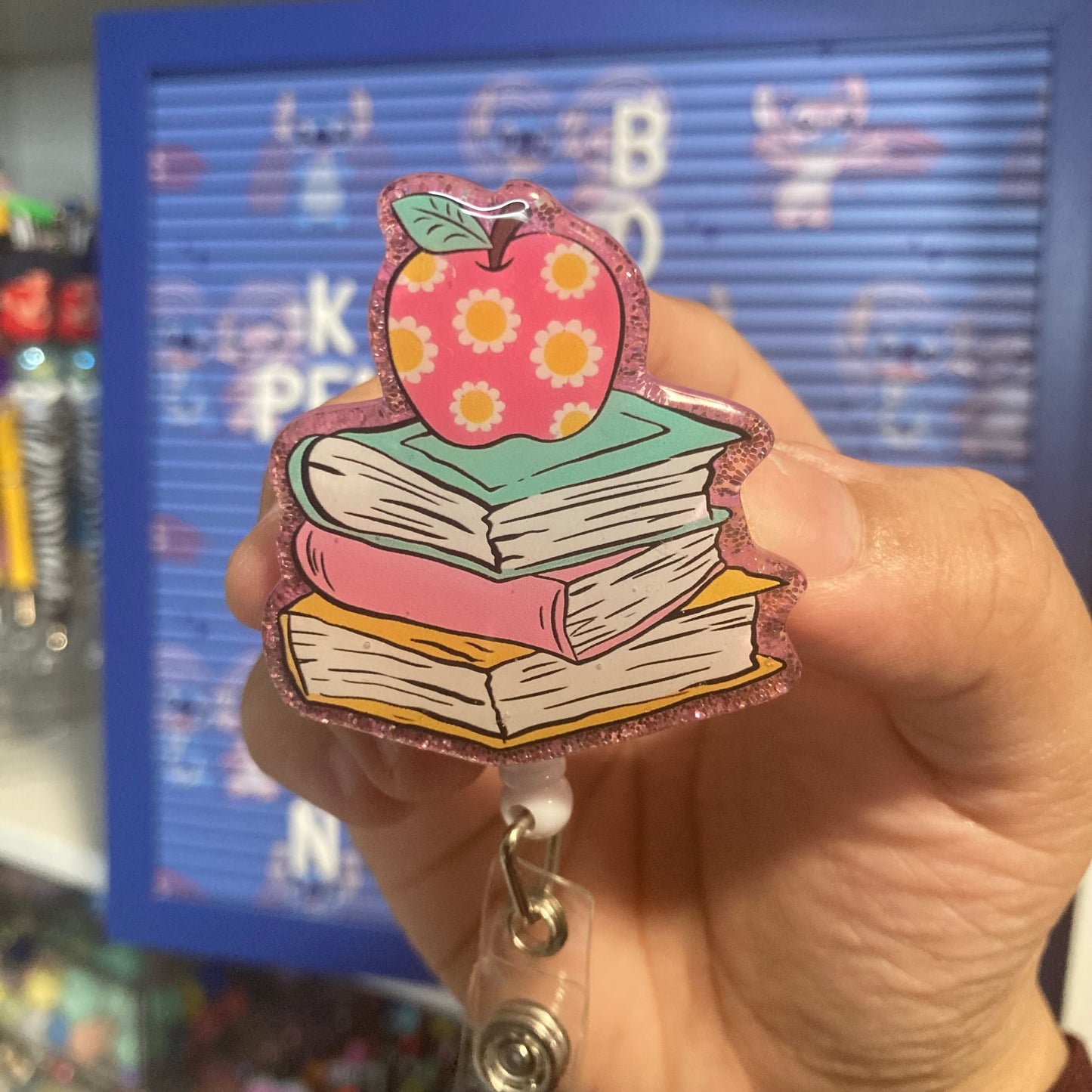 Books Teacher Badge Reel