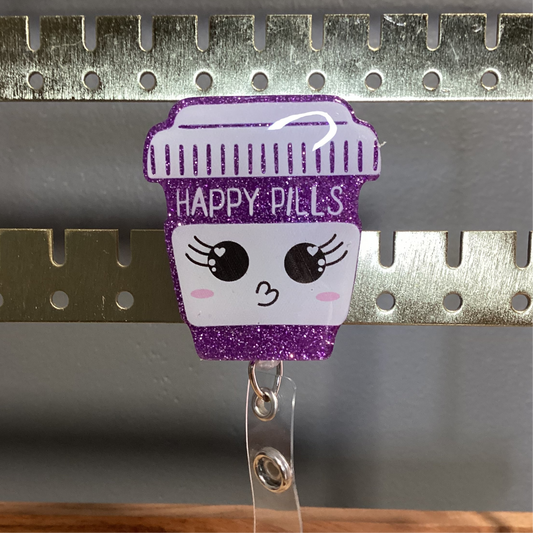 Happy Pills Purple Badge Reel