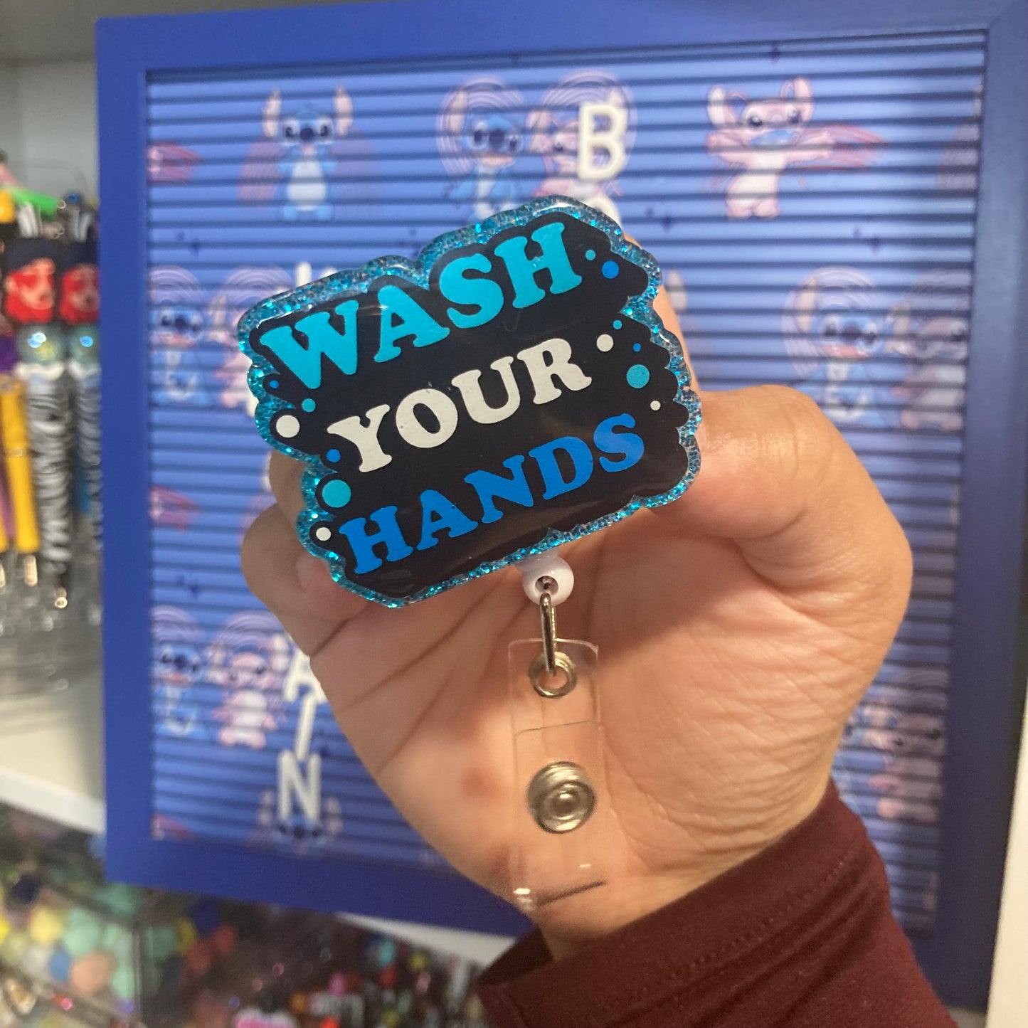 Wash Your Hands Badge Reel