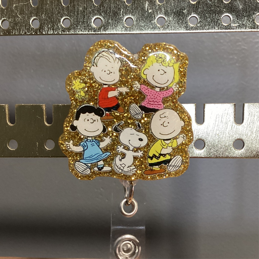 Charlie Snoopy Friends Badge Reel