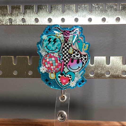 Smiley Face Badge Reel
