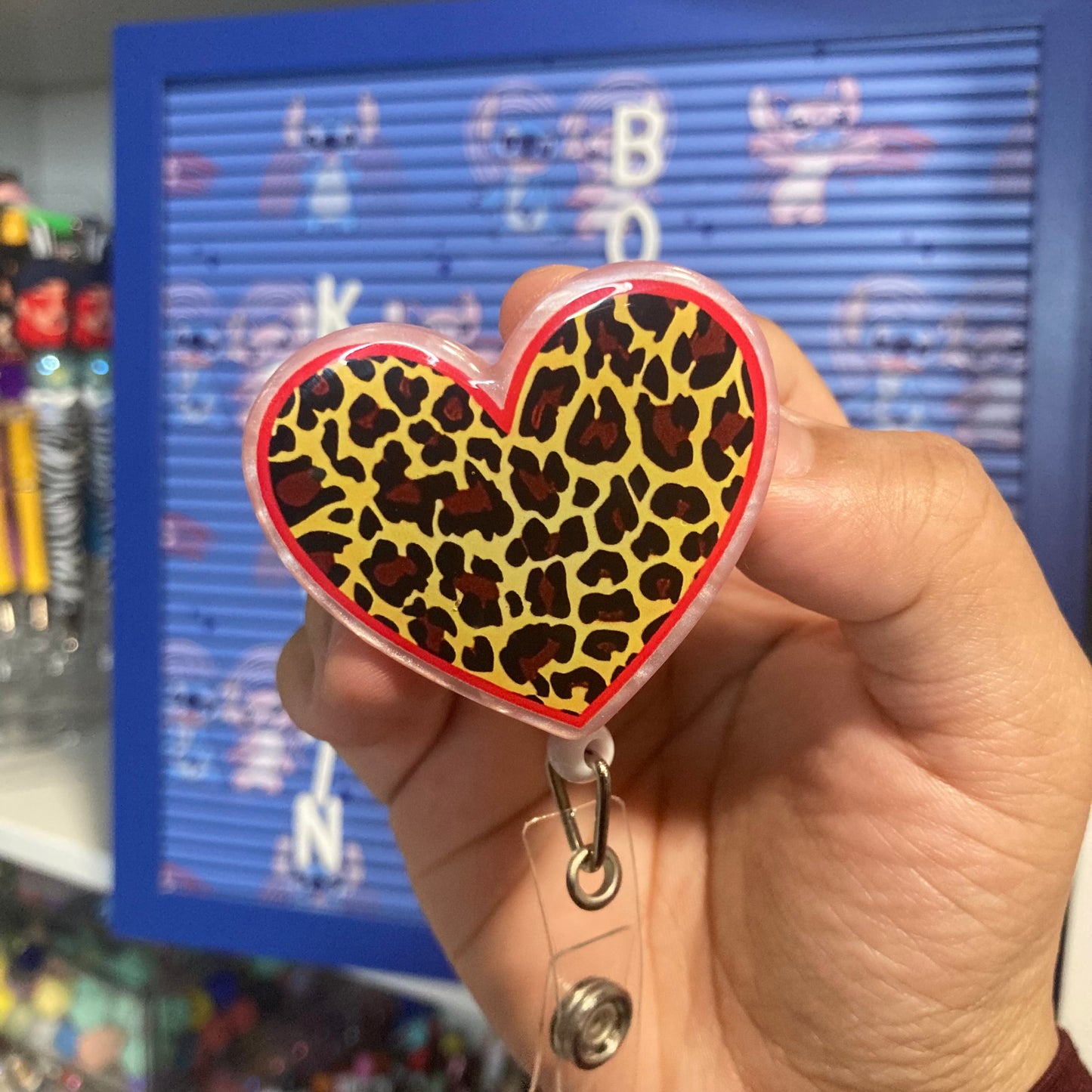 Cheetah Heart Badge Reel