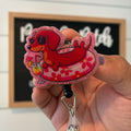 Floaty Dog Badge Reel