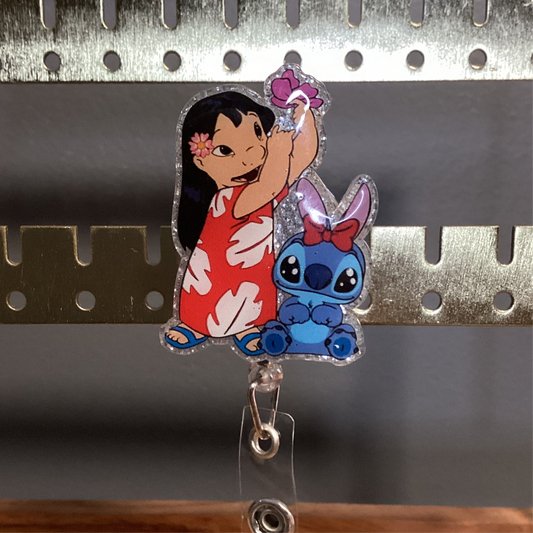 Lilo n Stitch Badge Reel