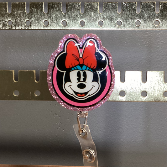 Minnie Mouse Badge Reel