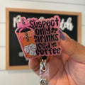 Iced Coffee Badge Reel