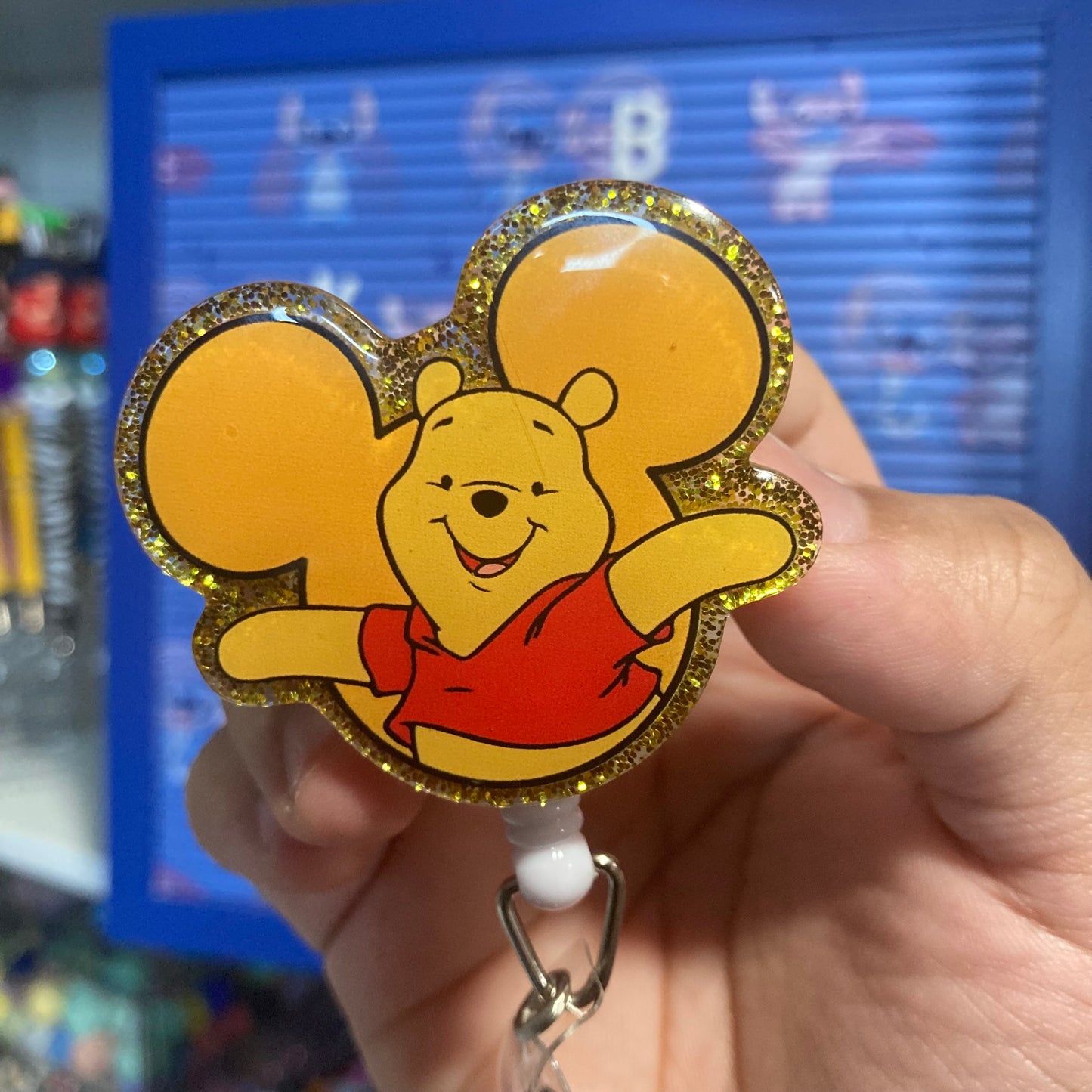Pooh Badge Reel