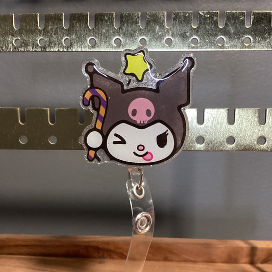 Kuromi Badge Reel