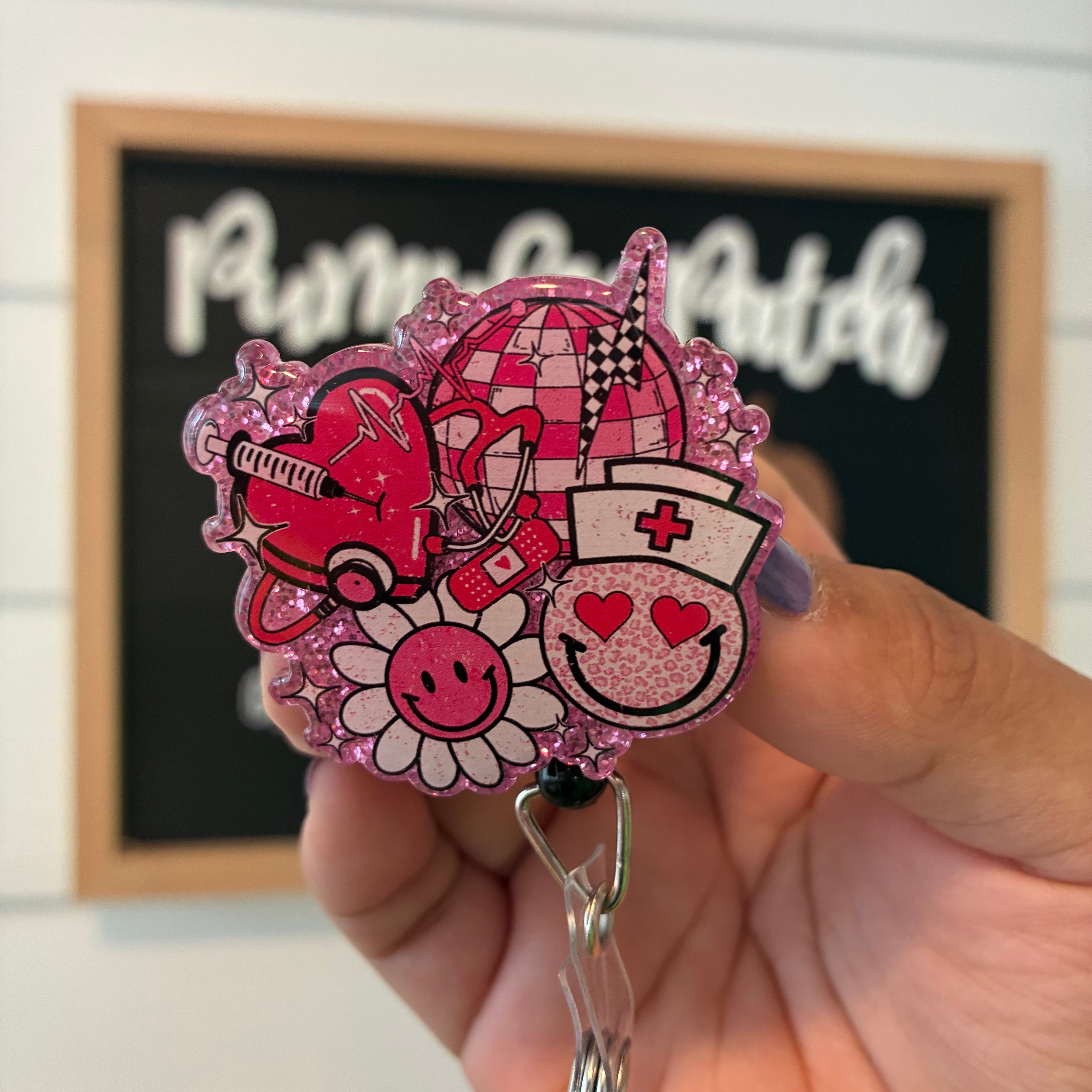 Nurse Smile Badge Reel