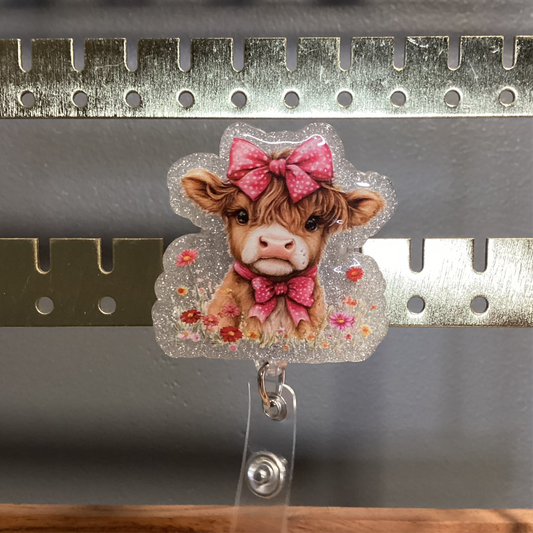 Cow Bow Badge Reel