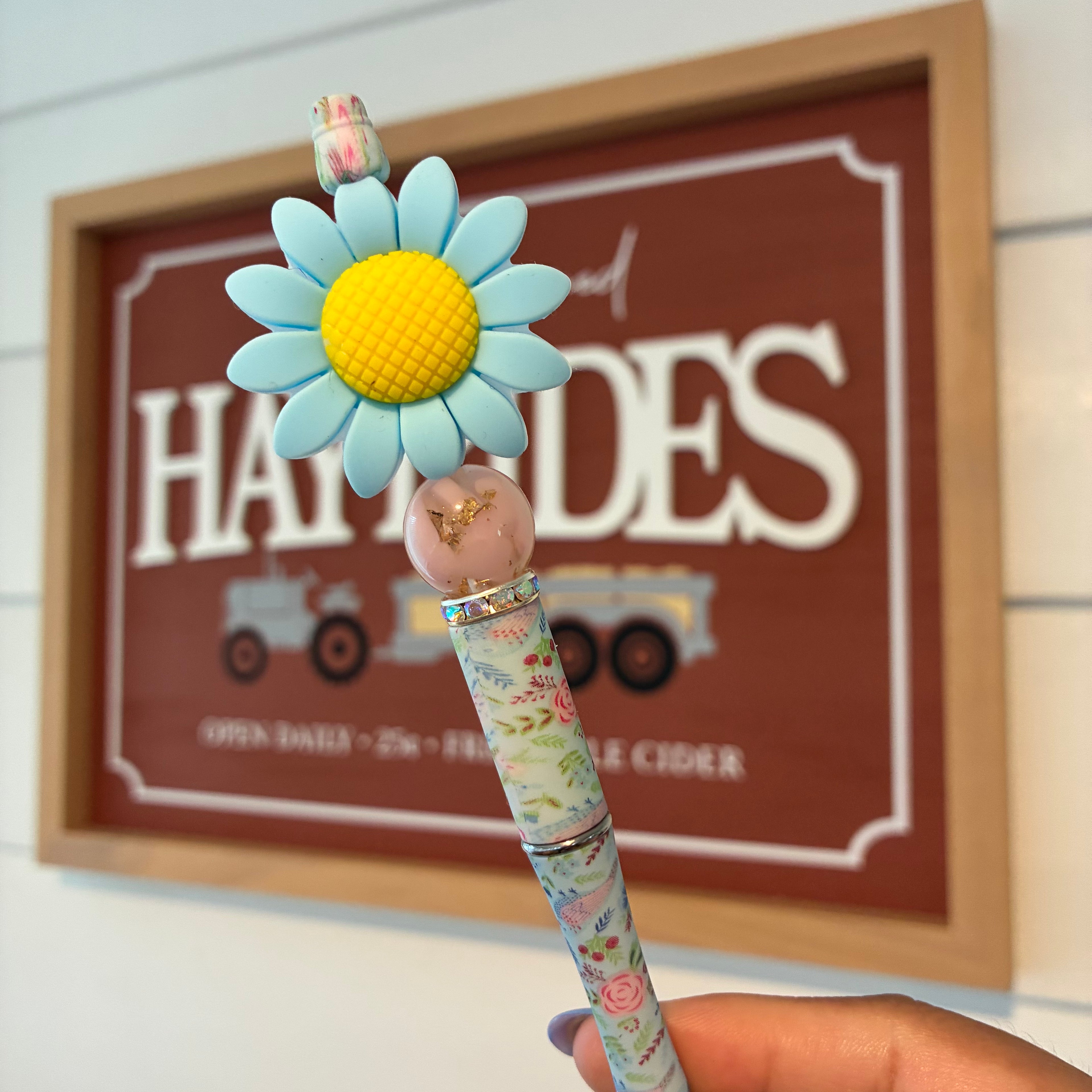 Blue Flower Pen