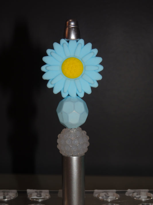 Blue Daisy Pen