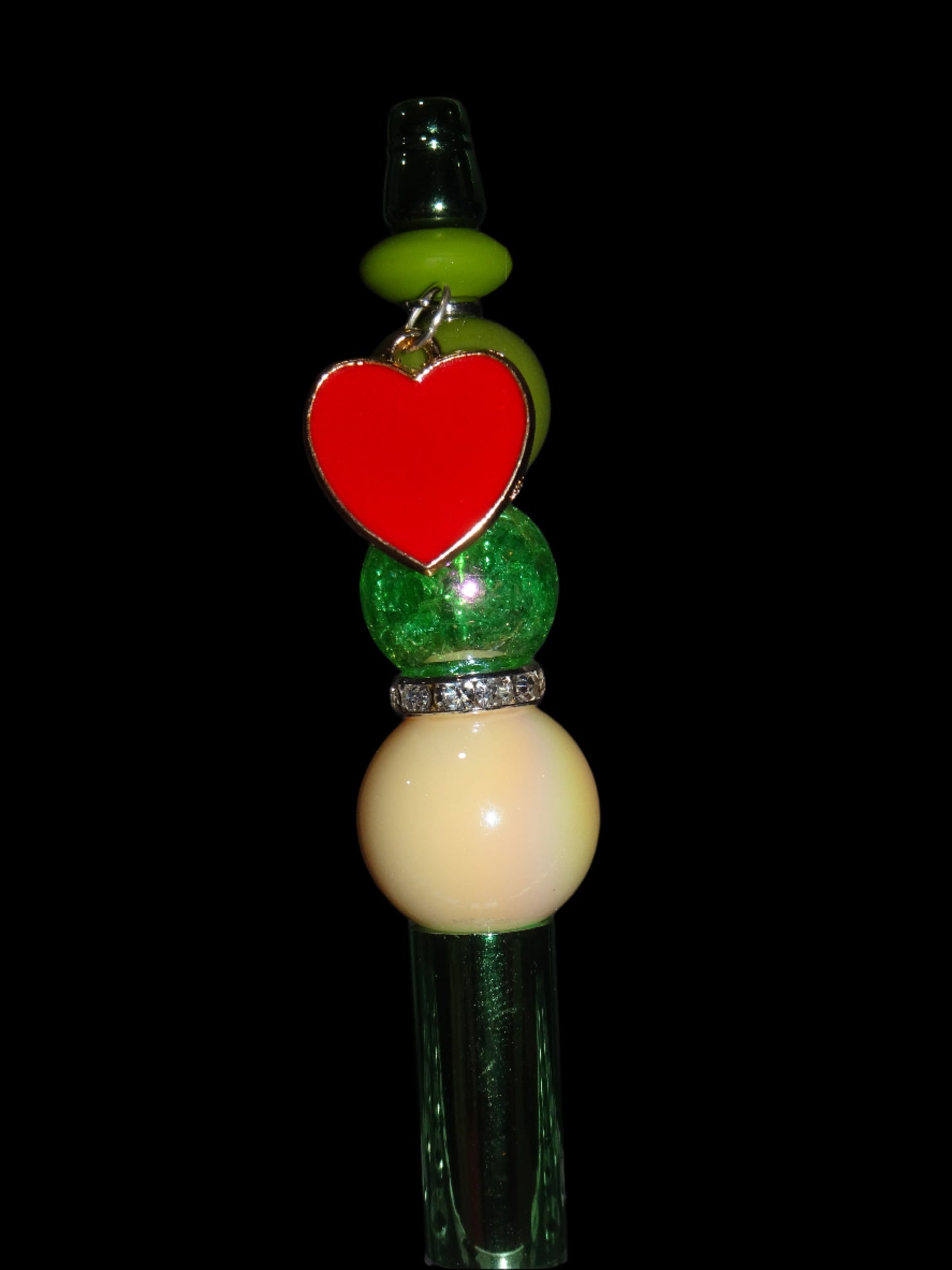 Red Heart Charm Pen