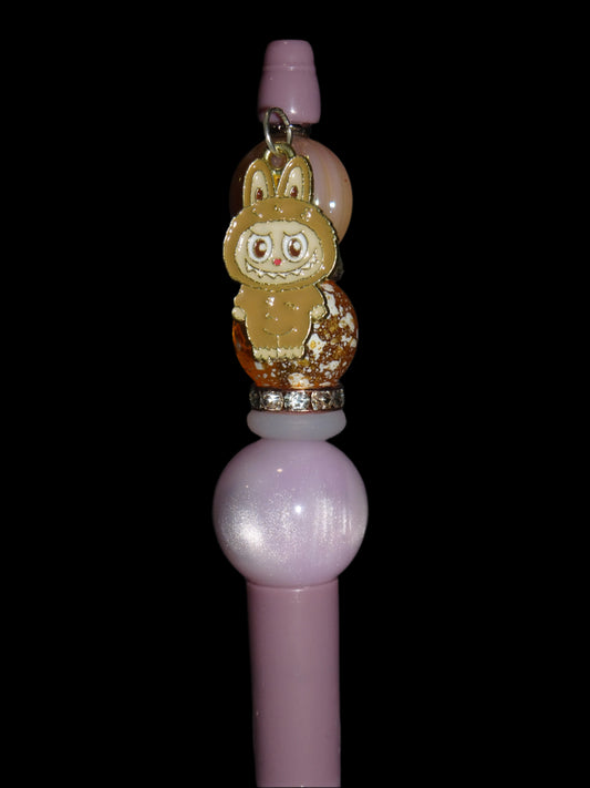 Brown Labubu Charm Pen