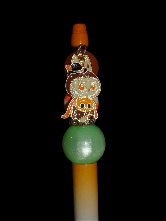 Pumpkin Labubu Charm Pen