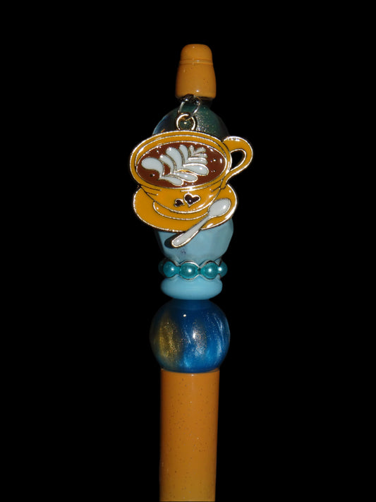 Coffee Golden Cup Charm Pen
