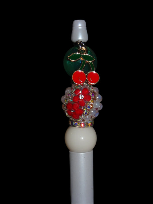Cherries Charm Pen