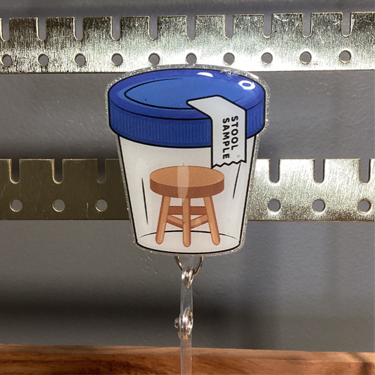 Stool Sample Badge Reel