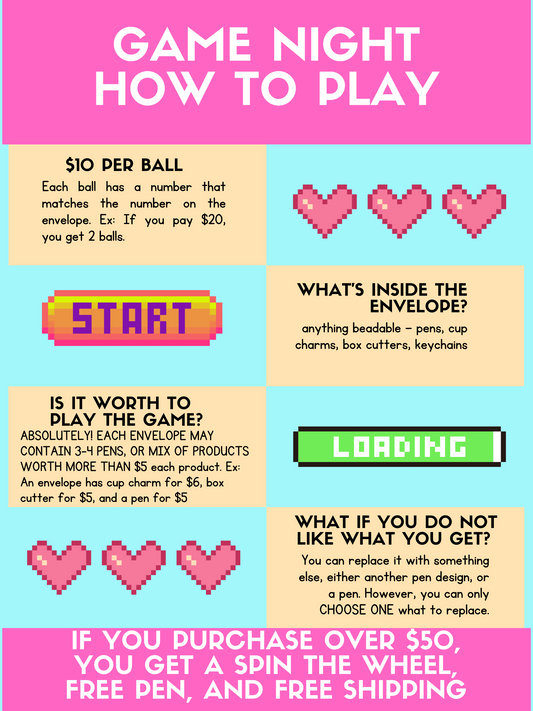 GAME NIGHT (EVERY FRIDAY)